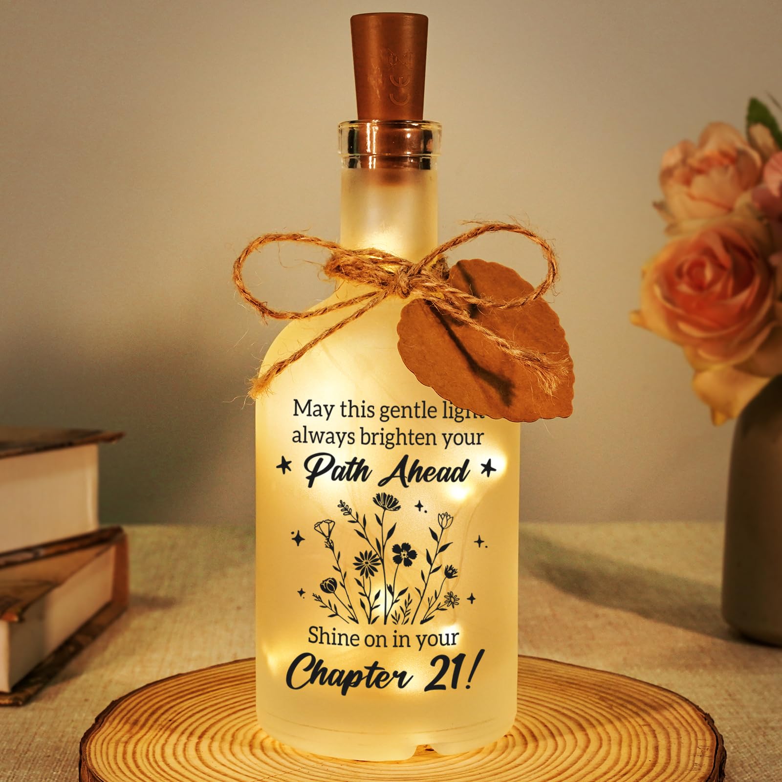 21st Birthday Gifts, LED Bottle Decorative Light - 21st Presents for Her