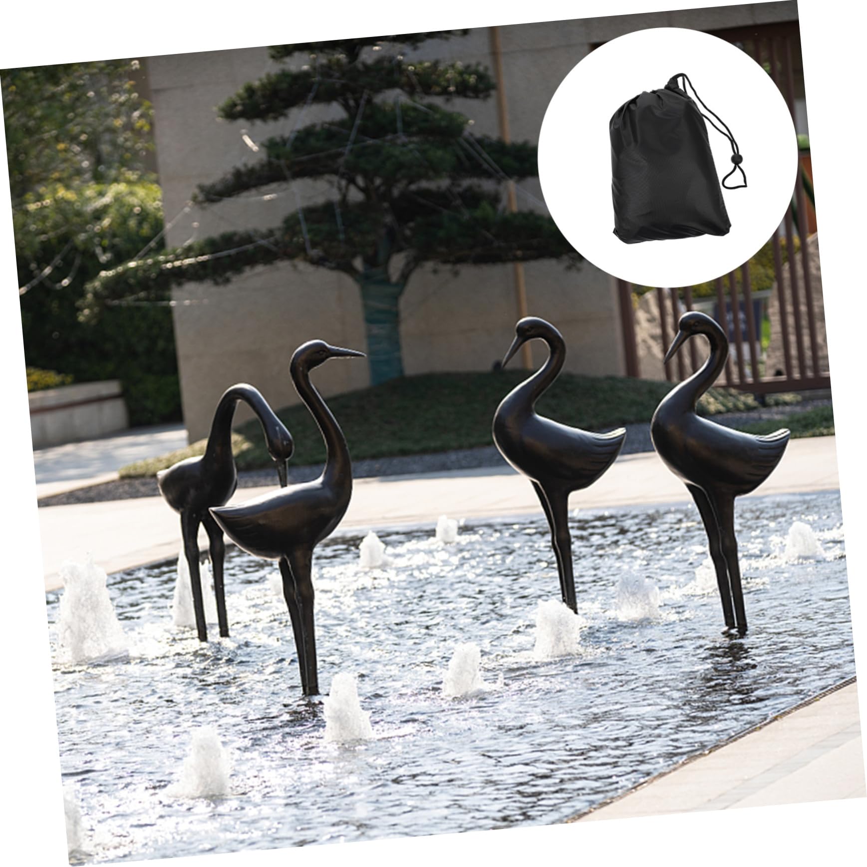 BCOATH Garden Sculpture Cover Waterproof Outdoor Fountain Cover Protects Against Sun Droppings Winter