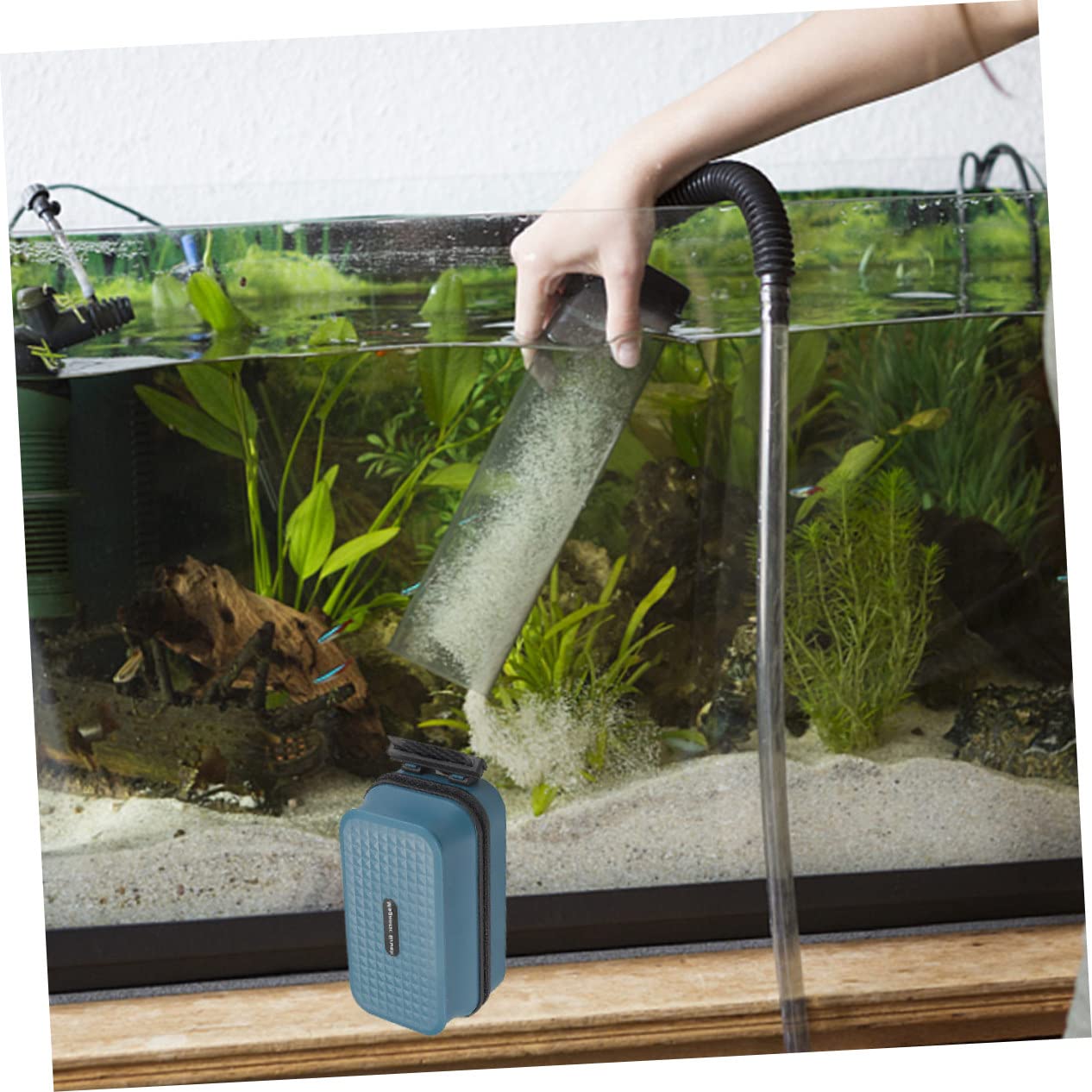 PRETYZOOM 2stücke Magnetische Aquarium Bürste Doppelter Glasreiniger Für Aquarien Schwimmendes Design Einfach Zu Bedienen Sorgt Für Sauberes Wasser Und Schützt Fische Geeignet Für