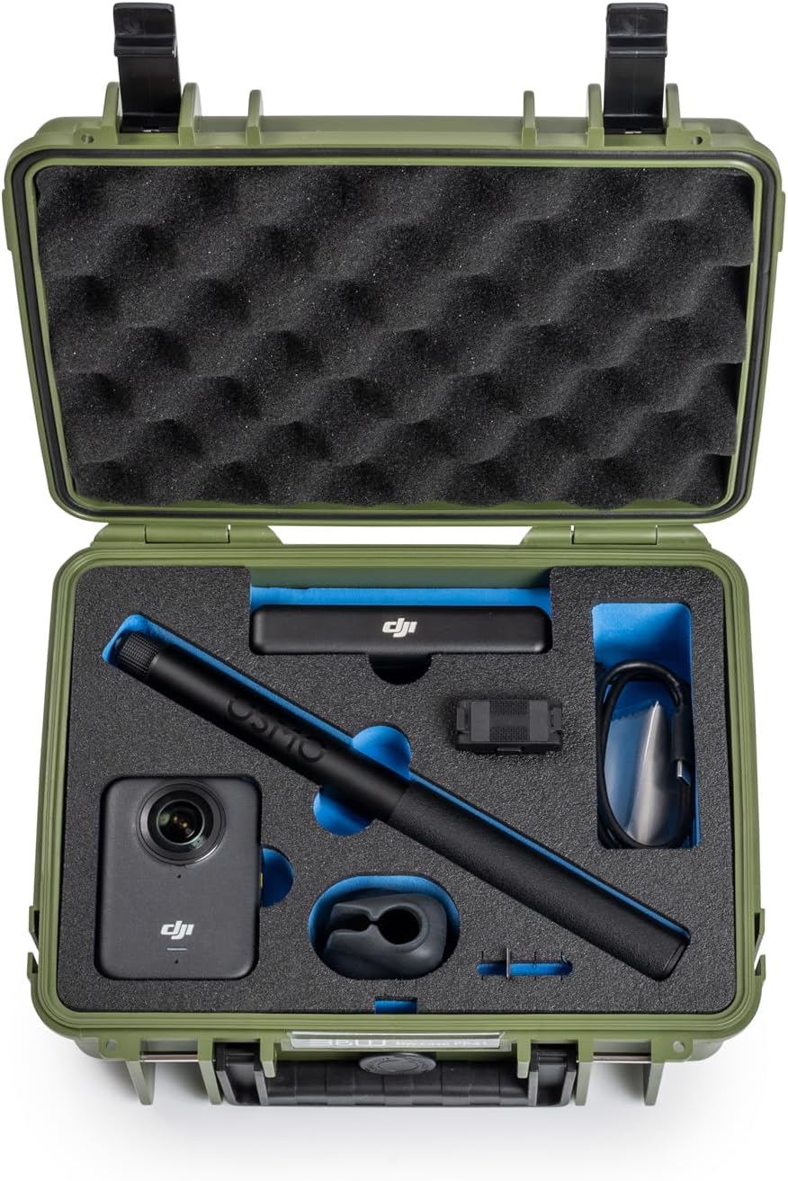 B&W International Outdoor 1000 (PP.41) Bronze Green - for DJI Osmo 360 - Waterproof (IP67), Dustproof, Shockproof, Extremely Robust