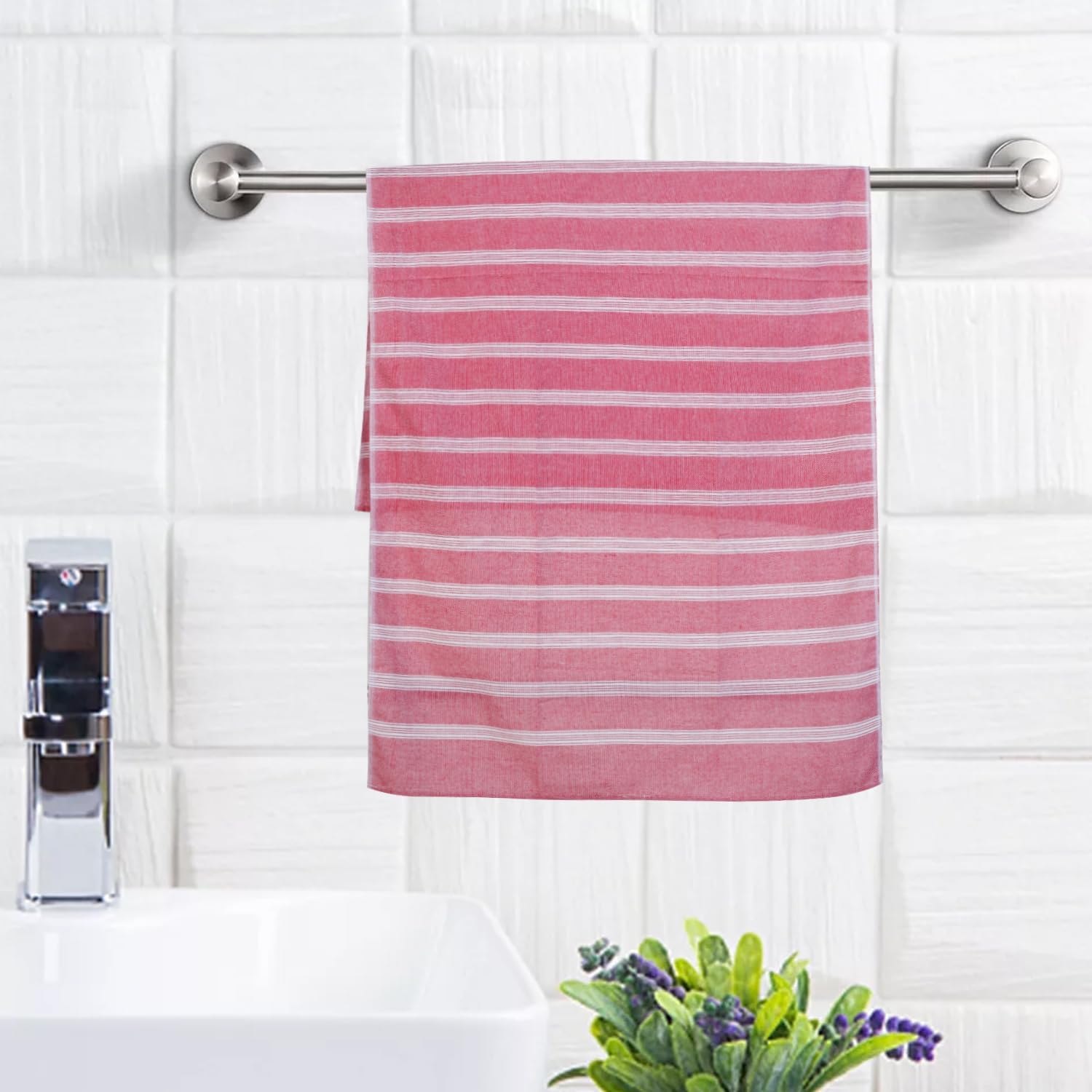 COMFORT WEAVE Cotton Bath Towels 250 GSM Multicolor (Set of 5, 31 X 62 Inch)