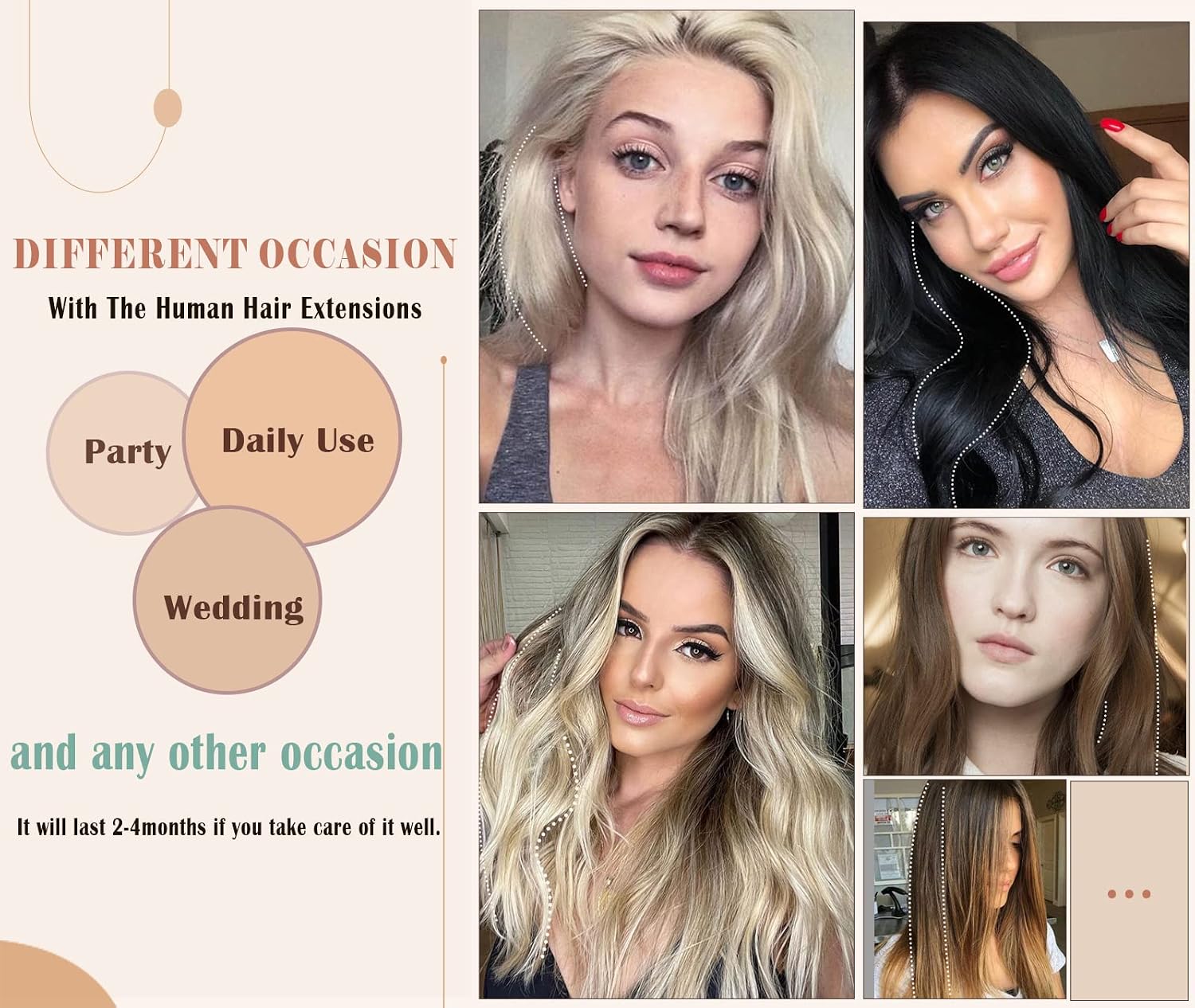 Benehair Hair Extensions for Short Hair Natural Invisible Clip in Human Hair Extensions for Women with Thinning Hair Add Hair Volume 10Inch Seamless Hair Extensions #18P613 Ash Blonde&Bleach Blonde