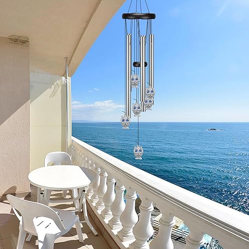 Miniatura 9 de Campanillas de viento para exteriores, campanillas de viento para puerta de simpatía exterior para decoración de patio, decoración de jardín.