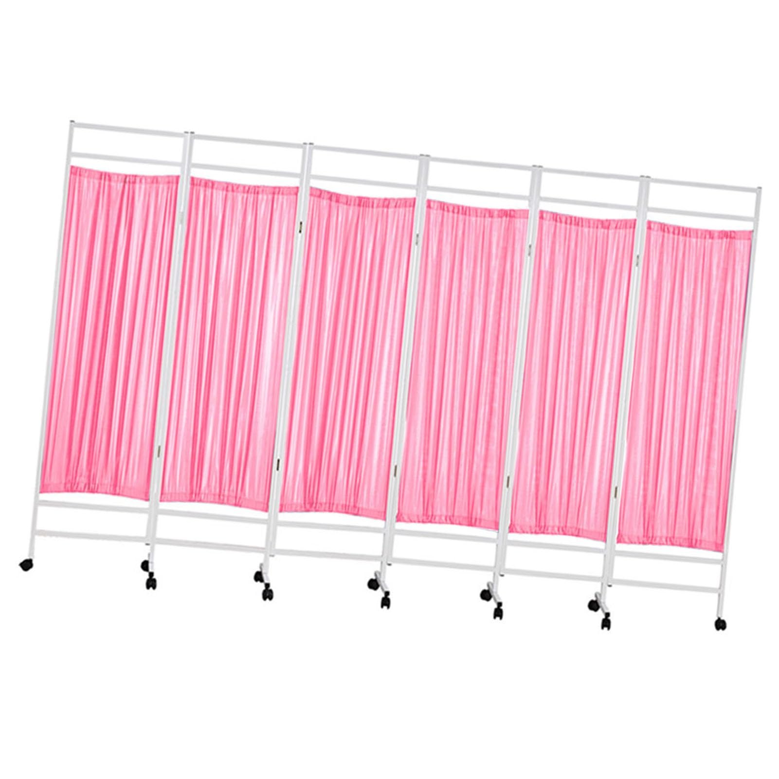 Paravent médical pliable 6 pièces séparateur portable de cabine