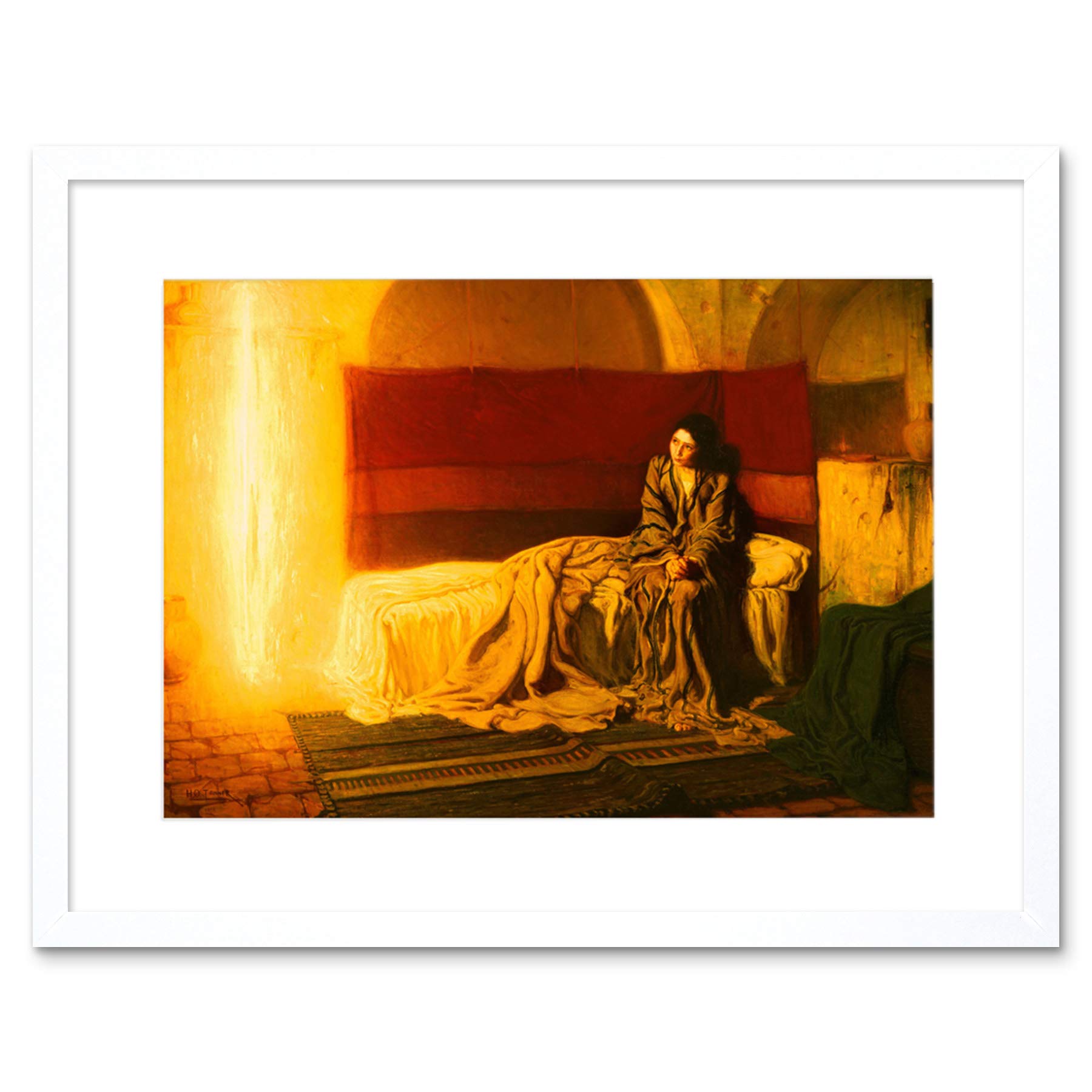 Wee Blue Coo Tanner The Annunciation Framed Wall Art Print
