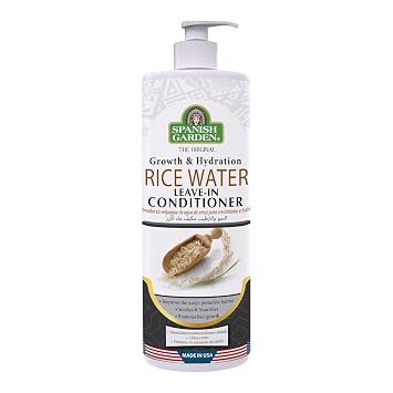 Spanish Garden Rice Water Conditioner for Deep Hydration & Strength Care - Reduce Breakage Hair Conditioner - Improve Smoothness & Leave Hair Soft, Shiny & Easy to Manage Daily Use Formula 32 oz