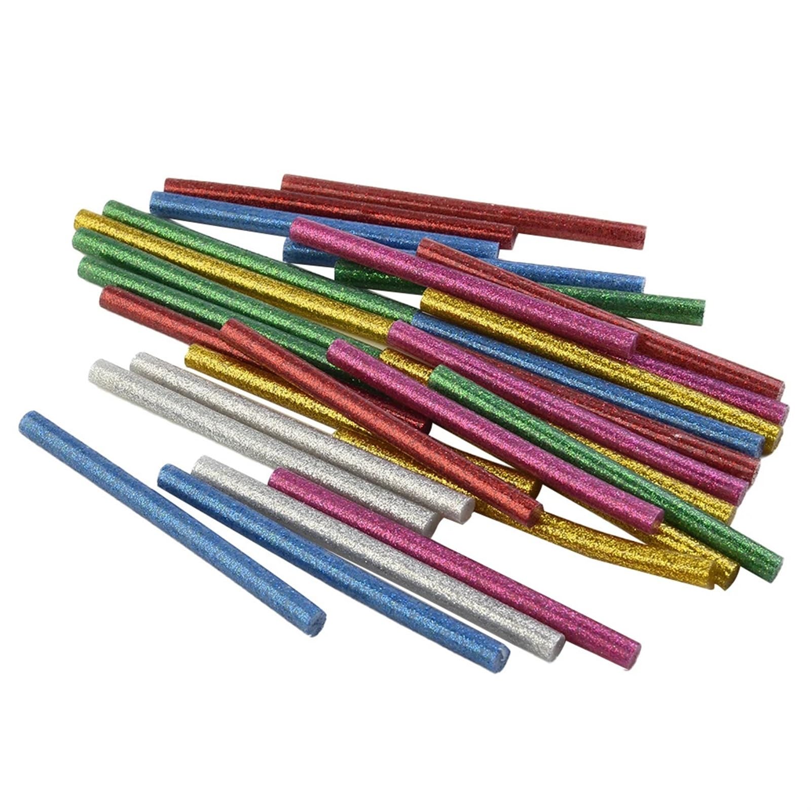 HeißKlebestifte 30 Teile/satz Farbige Hot Melt Kleber Sticks 7mm Klebstoff Verschiedene Glitter Kleber Sticks for Handwerk Reparatur FüR Heimwerken Reparieren