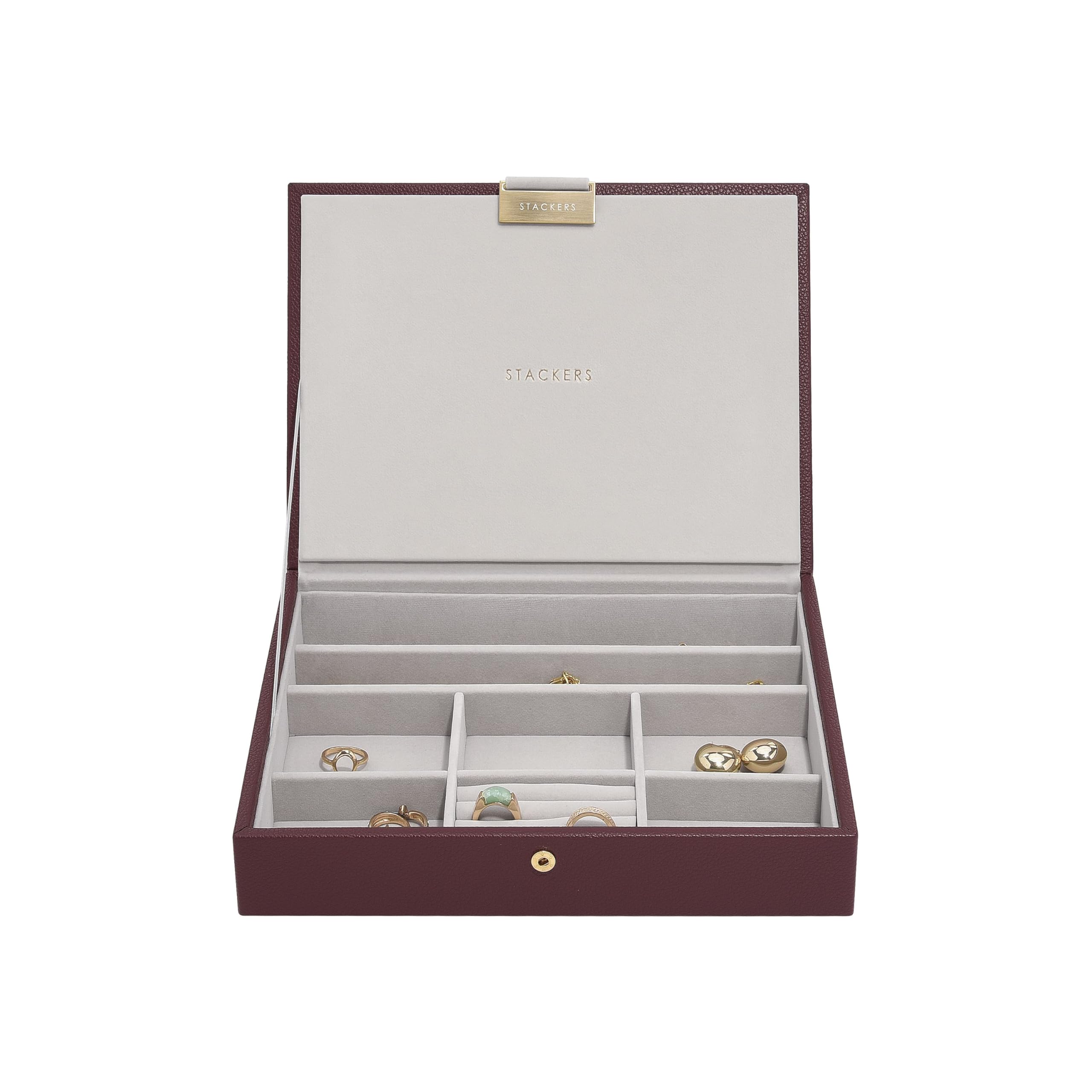 Stackers Burgundy Classic Jewellery Box Lid