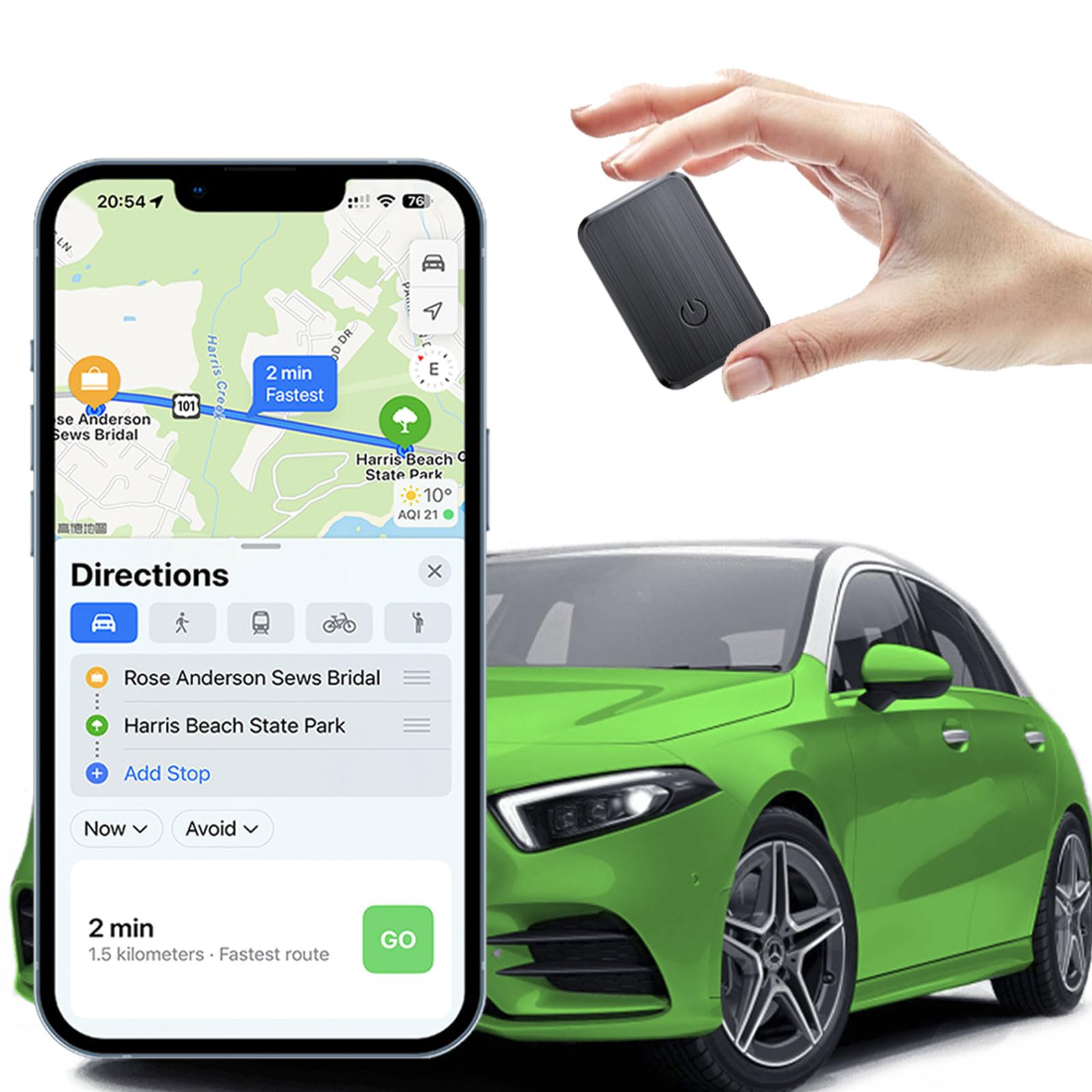GPS Tracker for Vehicles, Accurate Real-Time Tracking Device for Vehicles, Loved Ones, Pets, with Precise Location, Multiple Alerts and Multi-Language Support/No Monthly Fee