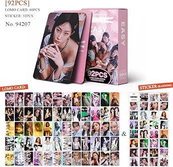 Amazon.co.jp: 92枚 lesserafim 新アルバム アイドルグッズ EASY 両面