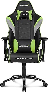 AKRacing Overture Series Super-Premium Gaming Chair with High Backrest, Recliner, Swivel, Tilt, Rocker and Seat Height Adj...