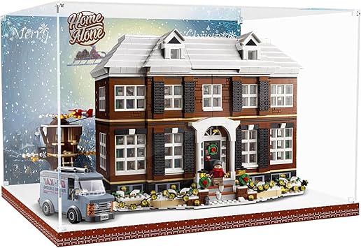 Acrylic Display Case for Lego 21330 Home Alone Model, 3mm Dustproof Display Box, Display Case Compatible with Lego 21330 Model Not Included