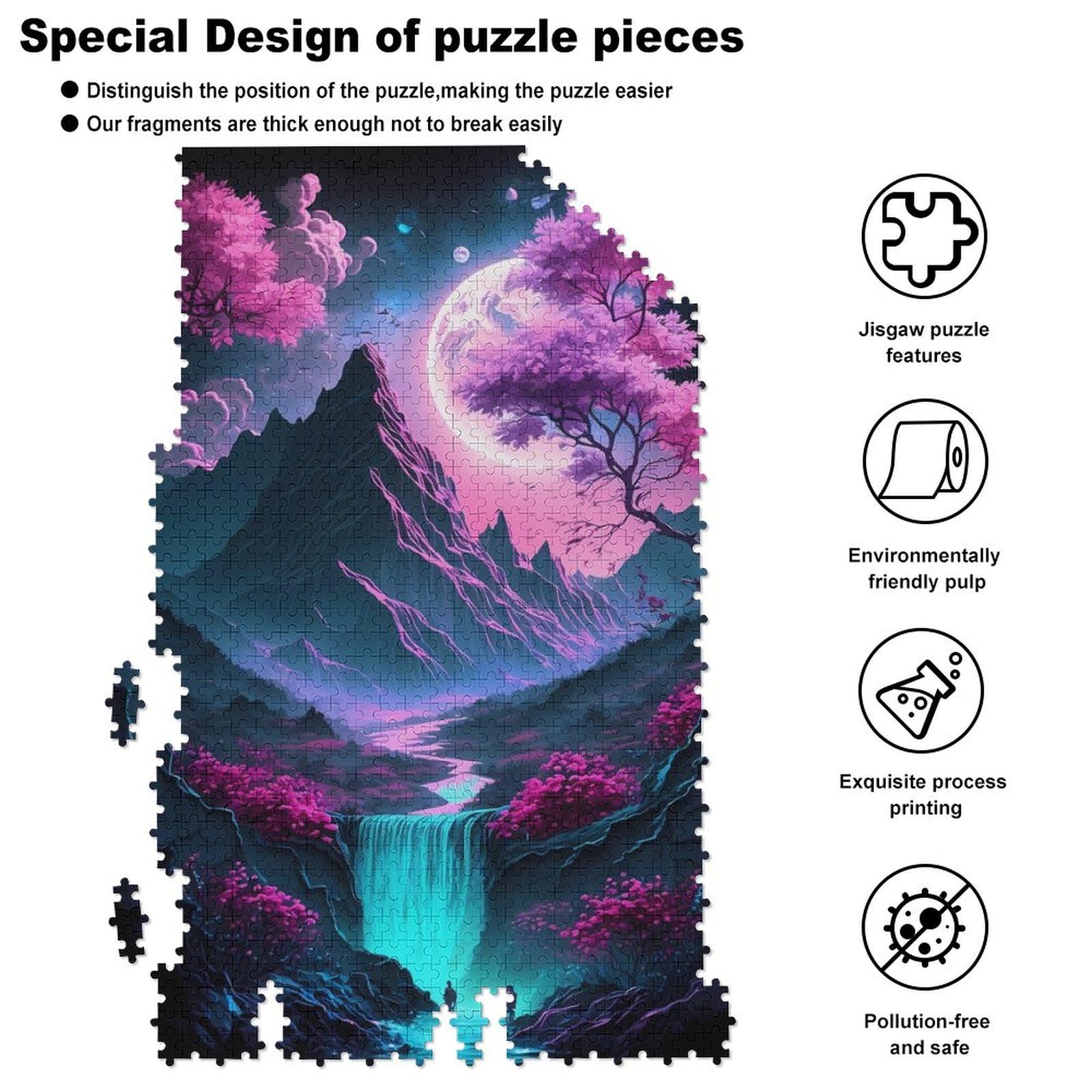 Puzzle En Bois De Temple Japonais 1000 Pièces Puzzles Pour Adultes Pour