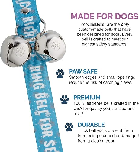 Miniatura 9 de El timbre original para orinal para perro, campanas de perro para entrenamiento de orinal y ruptura de casa de cachorros, entrena a tu perro en