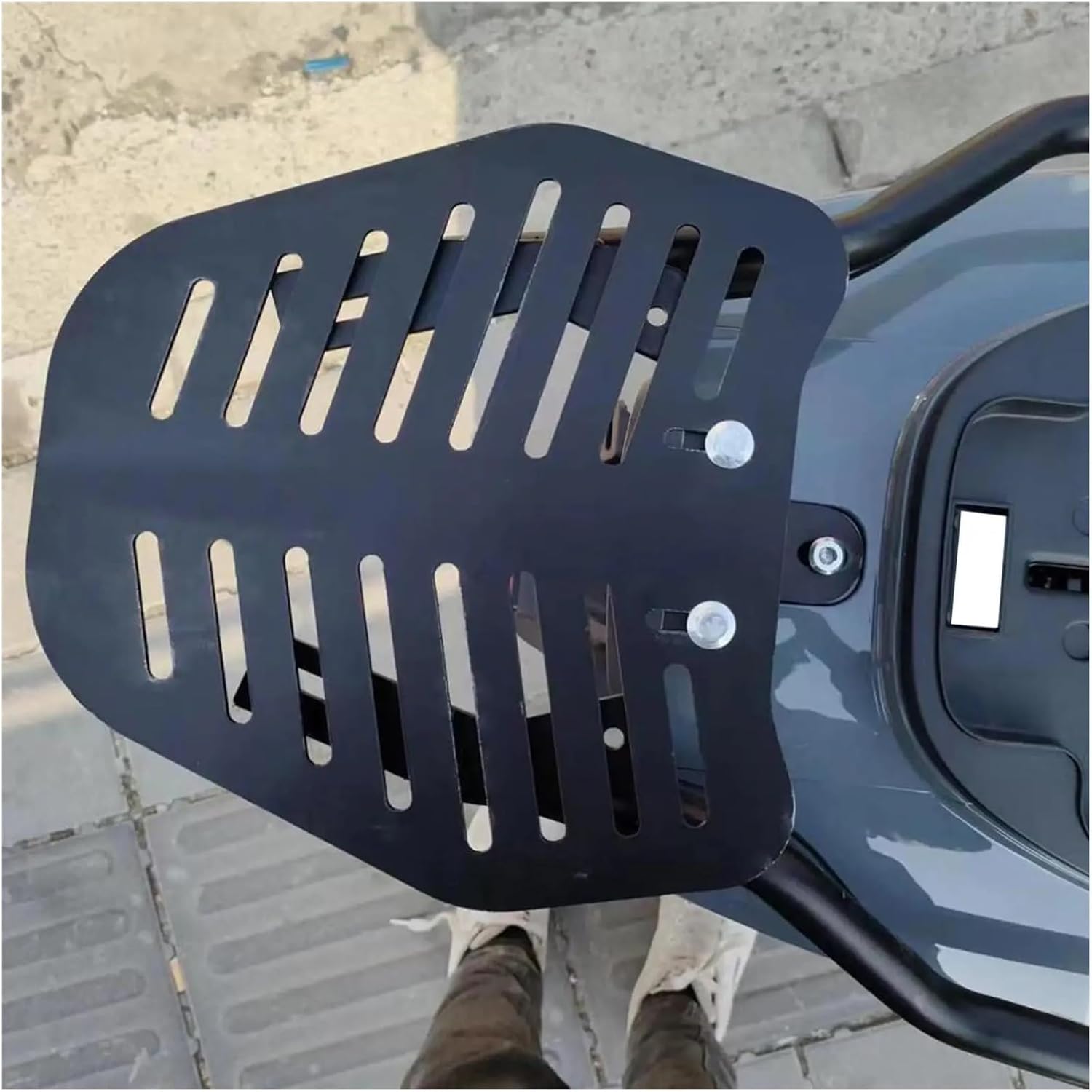 Motorcycle Rear Luggage Rack Rear Luggage Rack Carrier Motorbike Tail Case Bracket Extender Sturdy Replace Parts Motorcycle RearRack