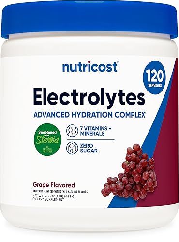 Nutricost Electrolyte Complex Powder (120 Servings, Grape) - Hydration Supplement