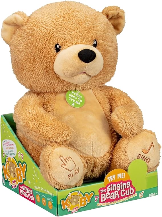 GBS Singing Bear Plush Toy for Kids Interactive Bear with Music and