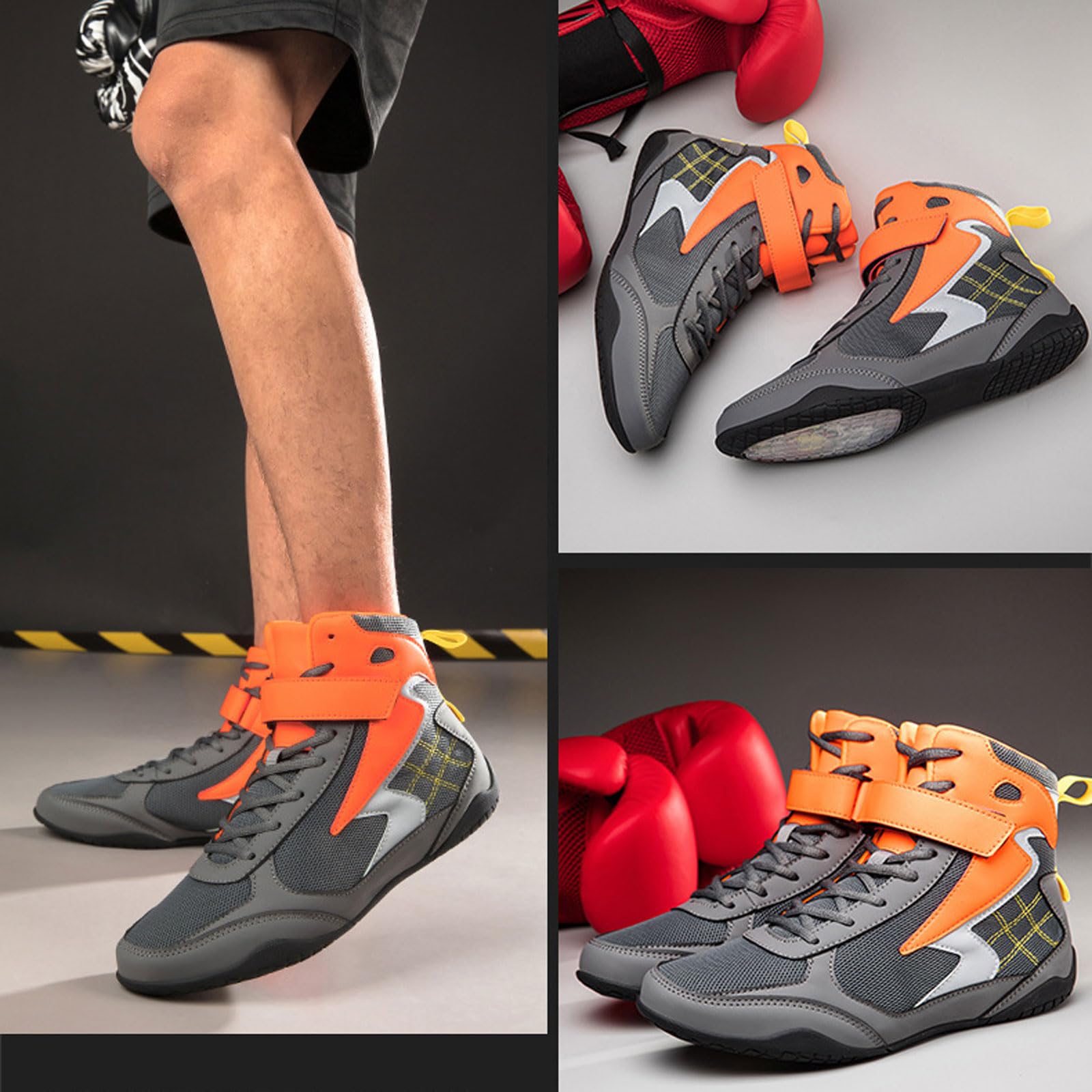 Scarpe da Boxe,Scarpe da Wrestling,Stivali da Boxe,Scarpette da Allenamento,Unisex,Comfort,Flessibili,Traspiranti,Leggere,Antiscivolo,per Taekwondo,Arti Marziali,Kung fu,Tai Chi,giovanili
