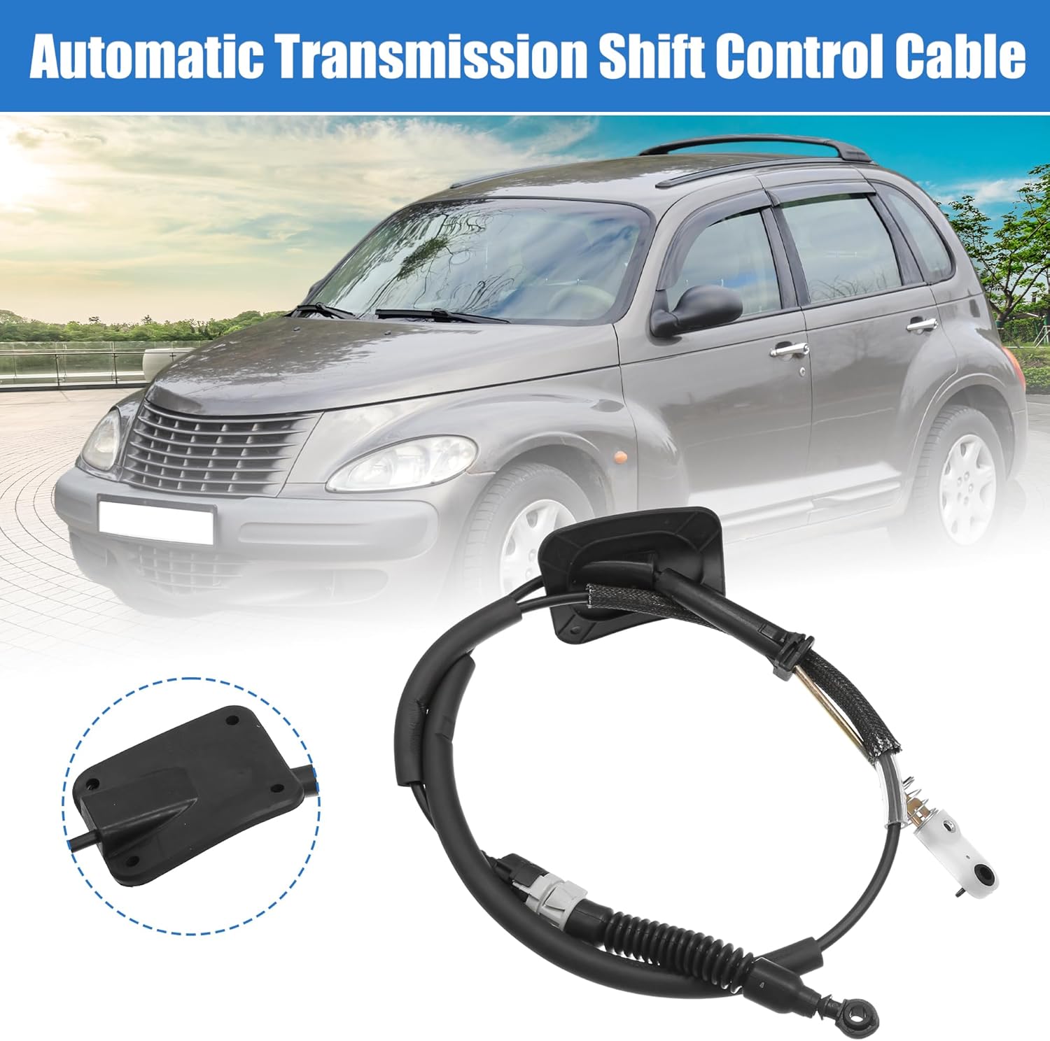 uxcell Auto Gear Shift Cable Transmission Shifter Cable Replace Fit for Chrysler PT Cruiser 2001-2010 No.5274750AF