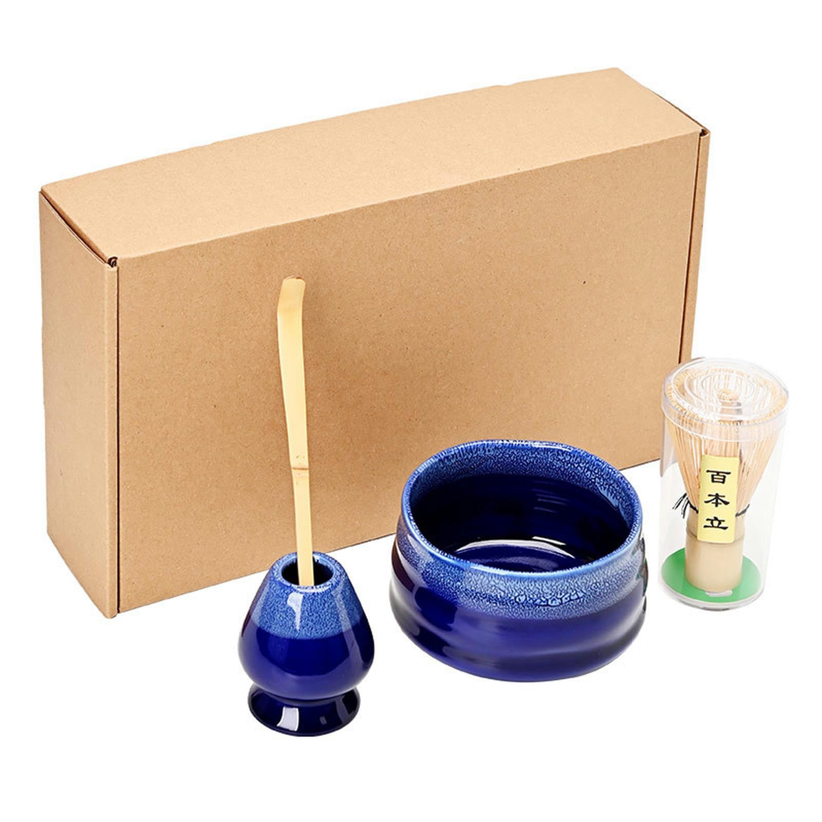 Japanisches Matcha-Schüssel-Set aus Keramik, einfaches und personalisiertes Haushaltsgeschirr, lila und rot