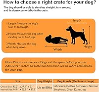 Vista 3 de COZPAW Muebles de jaula para perros, jaulas de 48 pulgadas para perros medianos/medianos, de madera, para perros, jaula resistente para interiores