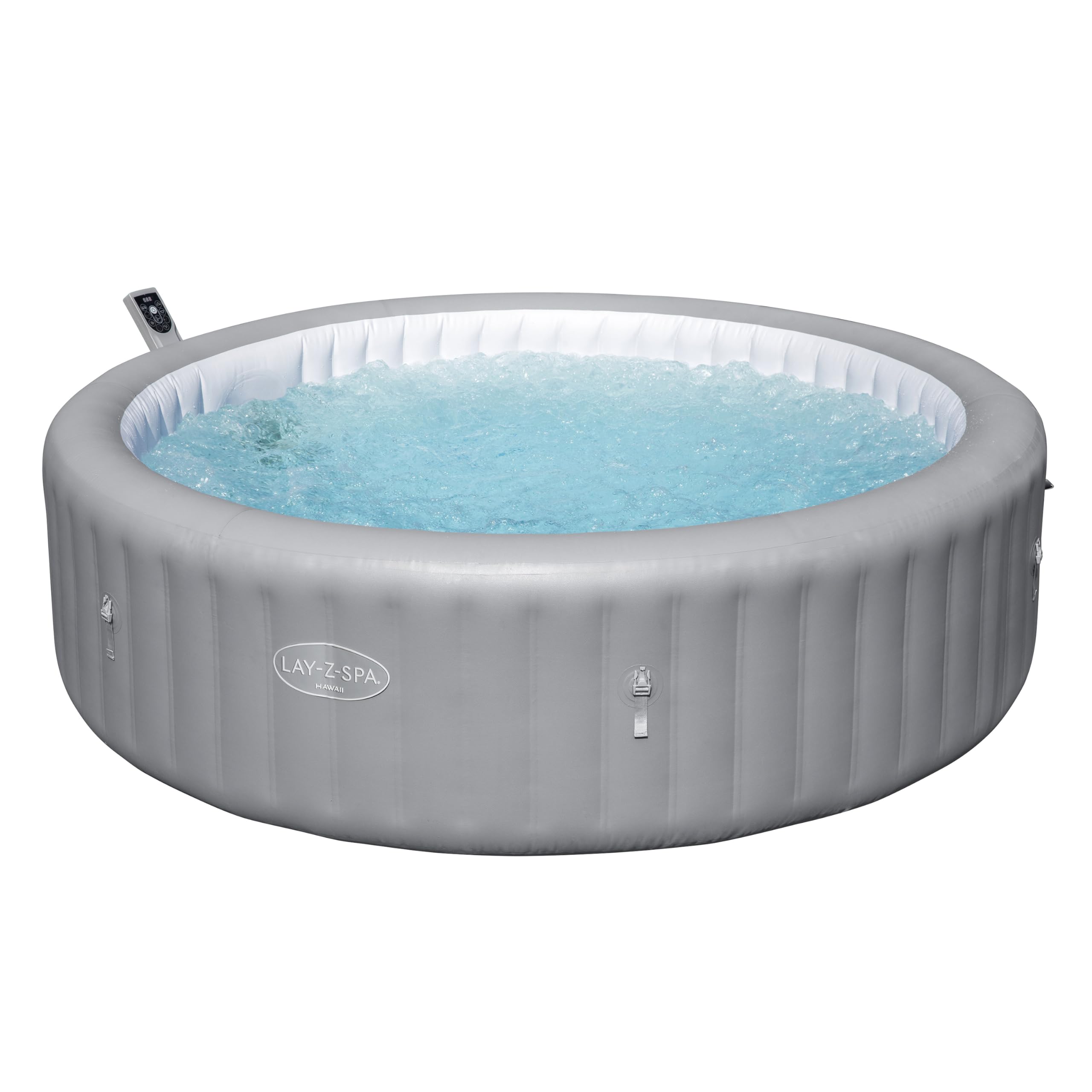 Bestway 93"x28"-2,36 mx71 cm Hawaii MaxHold EnergySense UltraFit Smart AirJet 8 Gris Rond