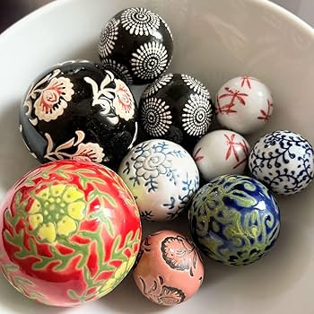 値下げ⭐︎陶器の浮き玉＊夏にぴったり♪ 睡蓮鉢やメダカ鉢に（まとめ買い歓迎） 値下げ⭐︎陶器の浮き玉＊夏にぴったり♪ 睡蓮鉢やメダカ鉢に