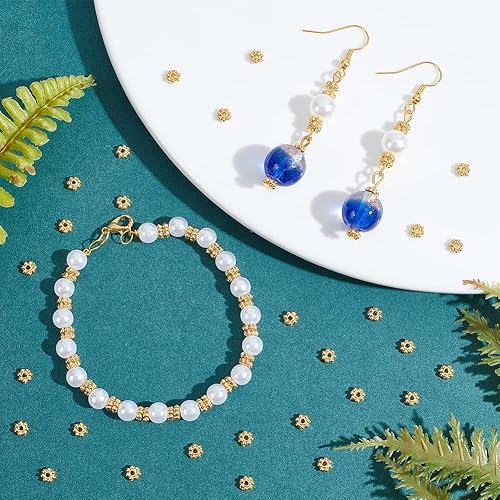 Miniatura 7 de PH PandaHall 750 cuentas espaciadoras de farol, cuentas de barril de plata antigua de aleación tibetana corrugada, cuentas de metal de calabaza