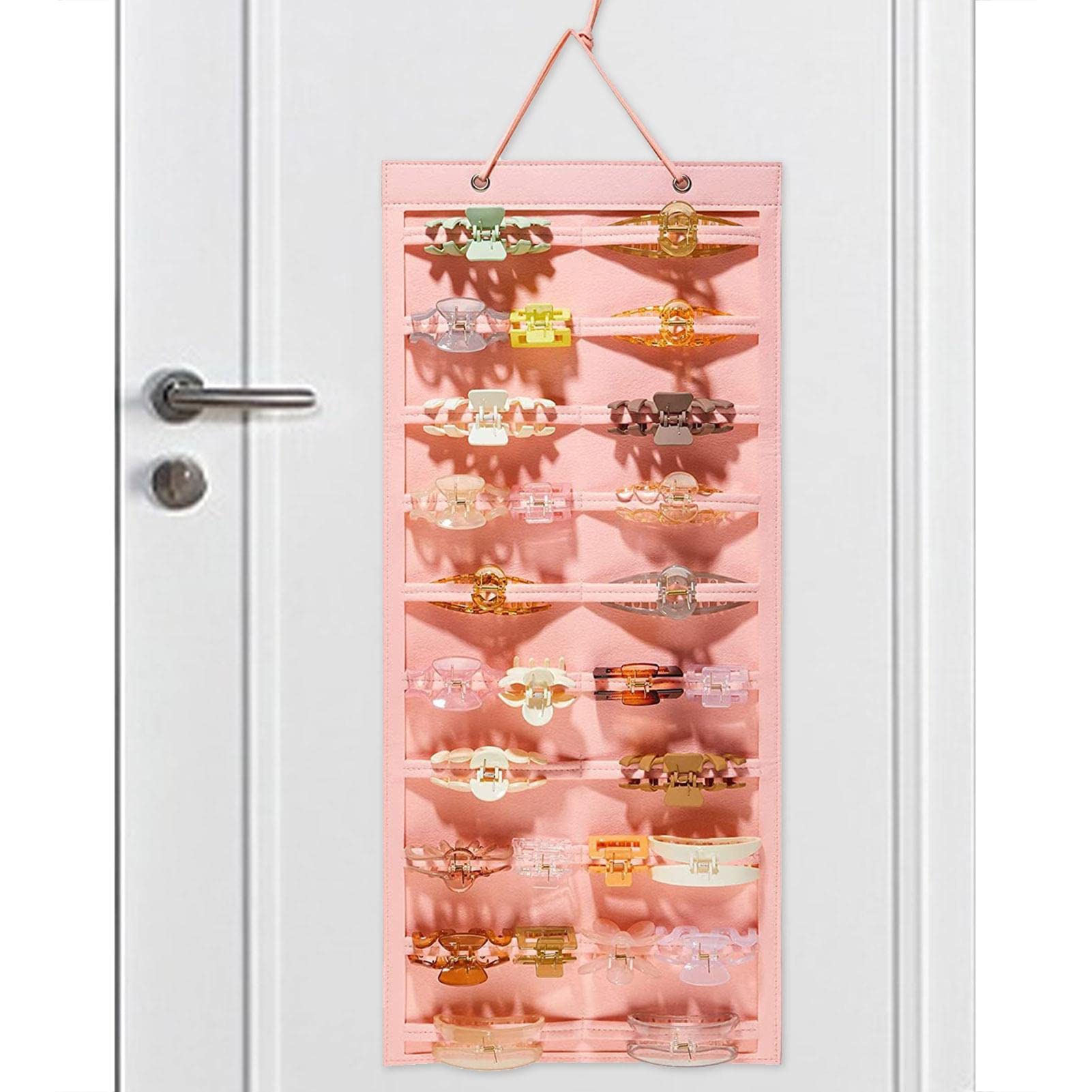 Haarklammer-Halter, hängende Haarklammern, Aufbewahrung, große Klauen-Clips, Organizer und Aufbewahrung, Haarklammer-Halter für Wand, Tür, Schrank