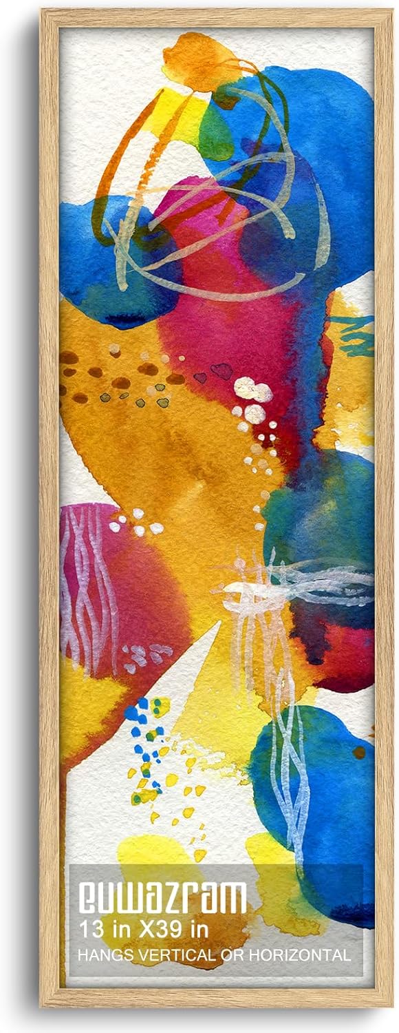 Rustic Oak 13x39 Frame - Single Frame, 13 x 39 Poster Frame for Artwork, Puzzles, Photos and Movie Posters Picture Frames 13" x 39"