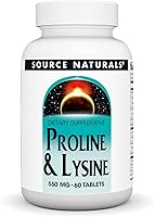 Vista 1 de Source Naturals L-prolina y L-lisina, 550mg - 60 Tabletas