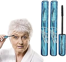 Mascara for Older Women 60 Plus, Mascara for Seniors with Thinning Lashes, Hypoallergenic Sensitive Eyes, Black Volume and Length, Waterproof Smudge Proof