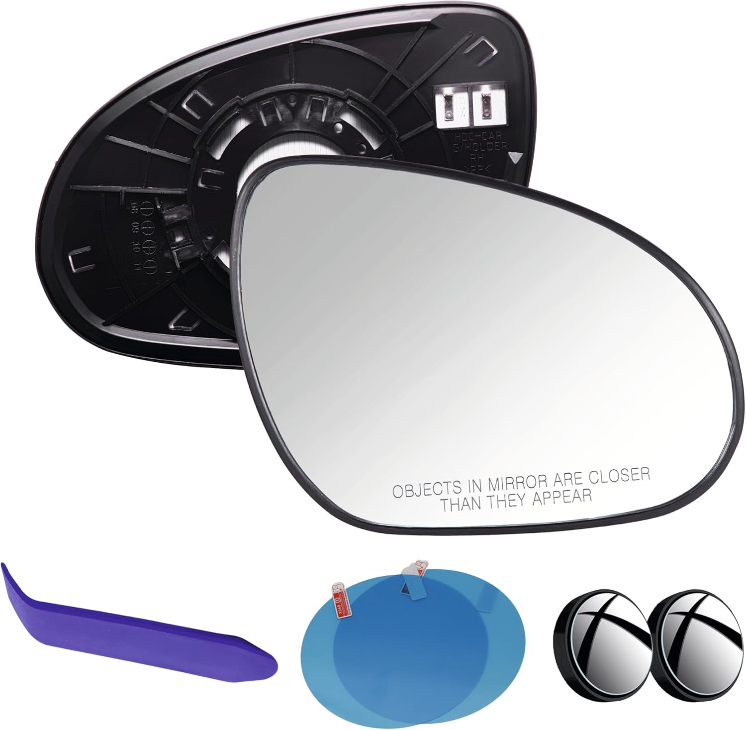 EAP Driver Side Mirror Glass Compatible With Hyundai Elantra Touring 2009-2012, Heated, 876112L311