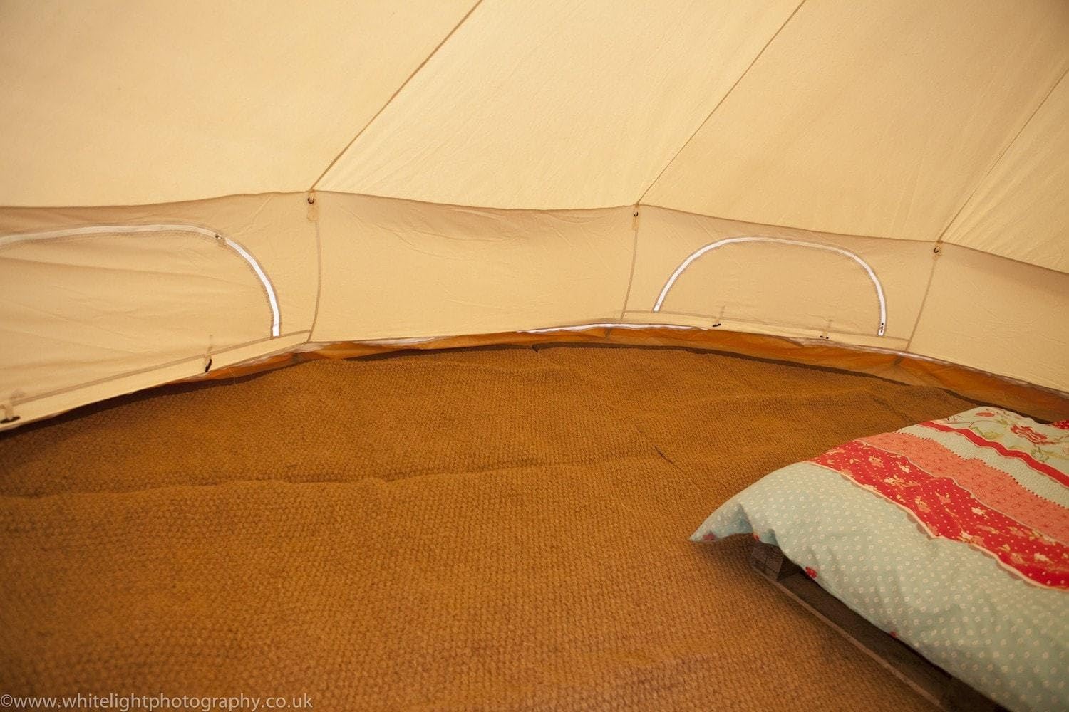Bell Tent Boutique Anjengo 4m Half Moon Floor Rug Bell Tent Coir Mat