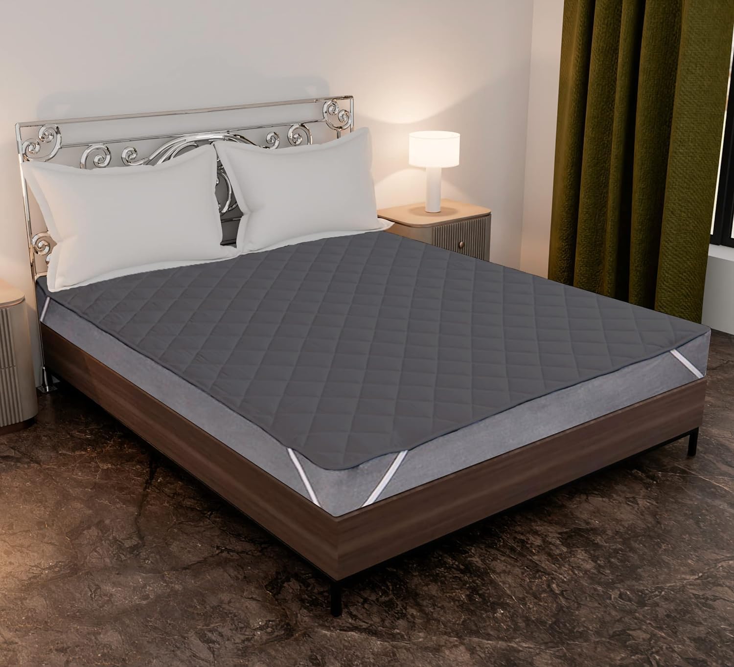 Cozyland Premium Waterproof and Dustproof Double Mattress Protector(72X72)-image-35