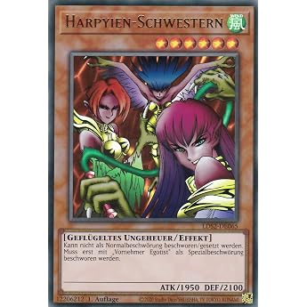 LDS2-DE065 - Harpy Sisters - Ultra Rare - 1st Edition - German - Legendary Duelist Season 2 - with LMS Trading Fieldcenter Card Yugioh