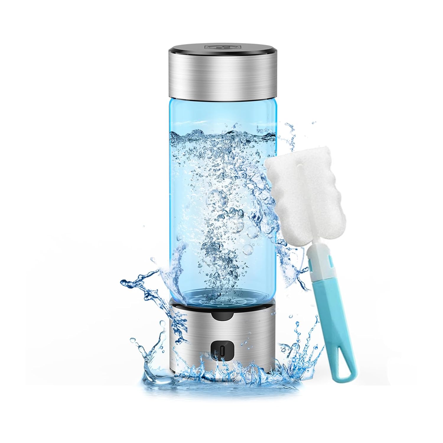 Smart Hydrogen Water Bottle 460ml Rechargeable Hydrogen Generator with SPE/PEM Tech, One-Button Operation & Self-Cleaning, High Concentration Hydrogen in 3 Mins for Work, Home, Travel