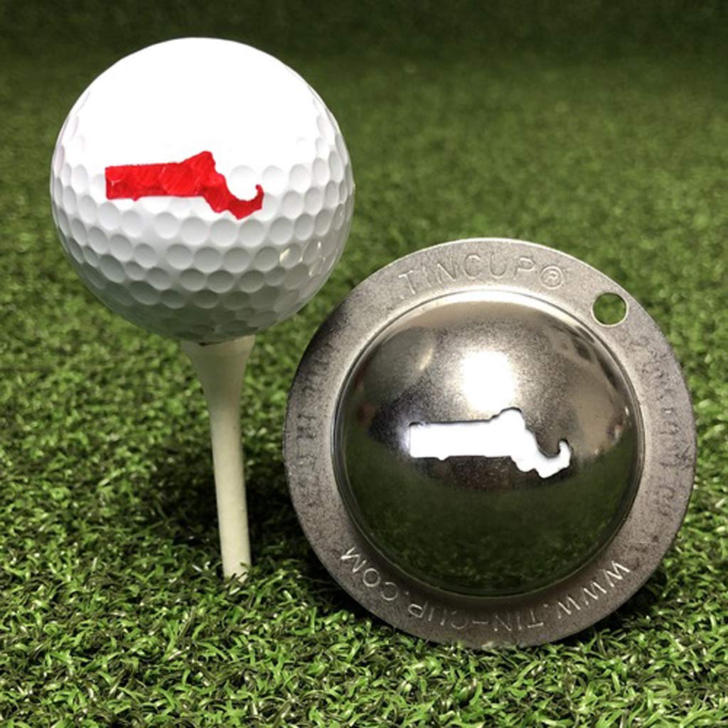 Tin Cup Massachusetts Golf Ball Marking Stencil