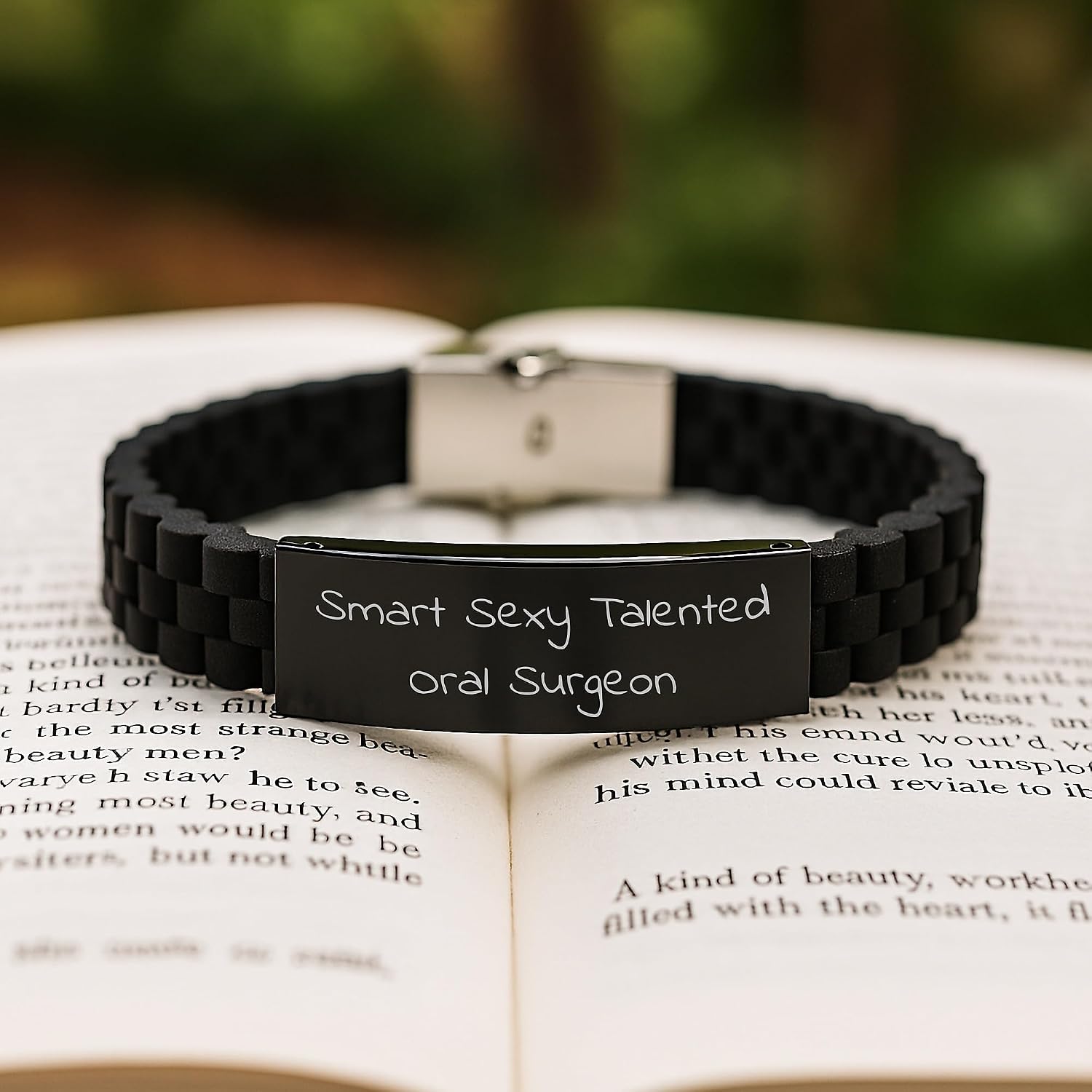 Funny Gift for Smart Sexy Talented Oral Surgeon, Glide lock Clasp Bracelet, Christmas Unique Oral Surgeon Gifts