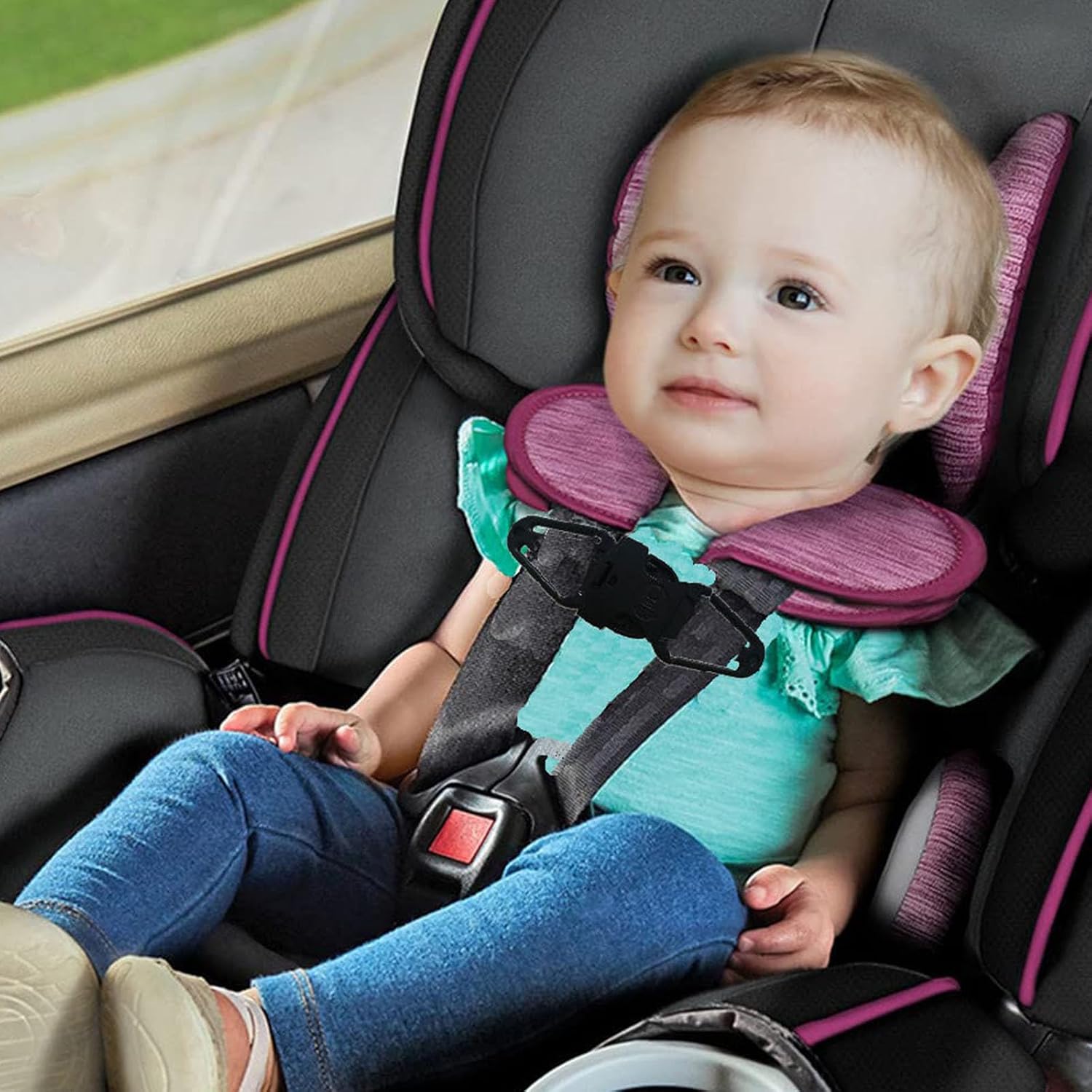 Safe Chest Straps Kids Safe Belt Secure Clip Car Seats Chest Straps for Kids Car Seats Stop Arm Escapes During Travel