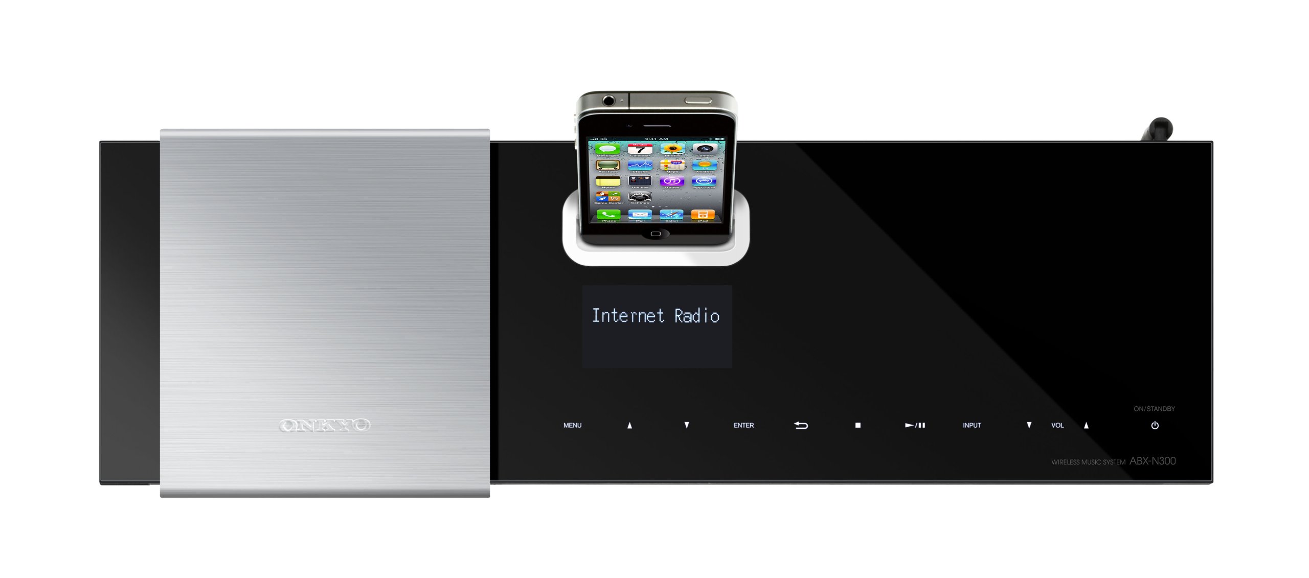 Onkyo ABX-N300 WLAN-Musiksystem für Apple iPad/iPhone (AirPlay