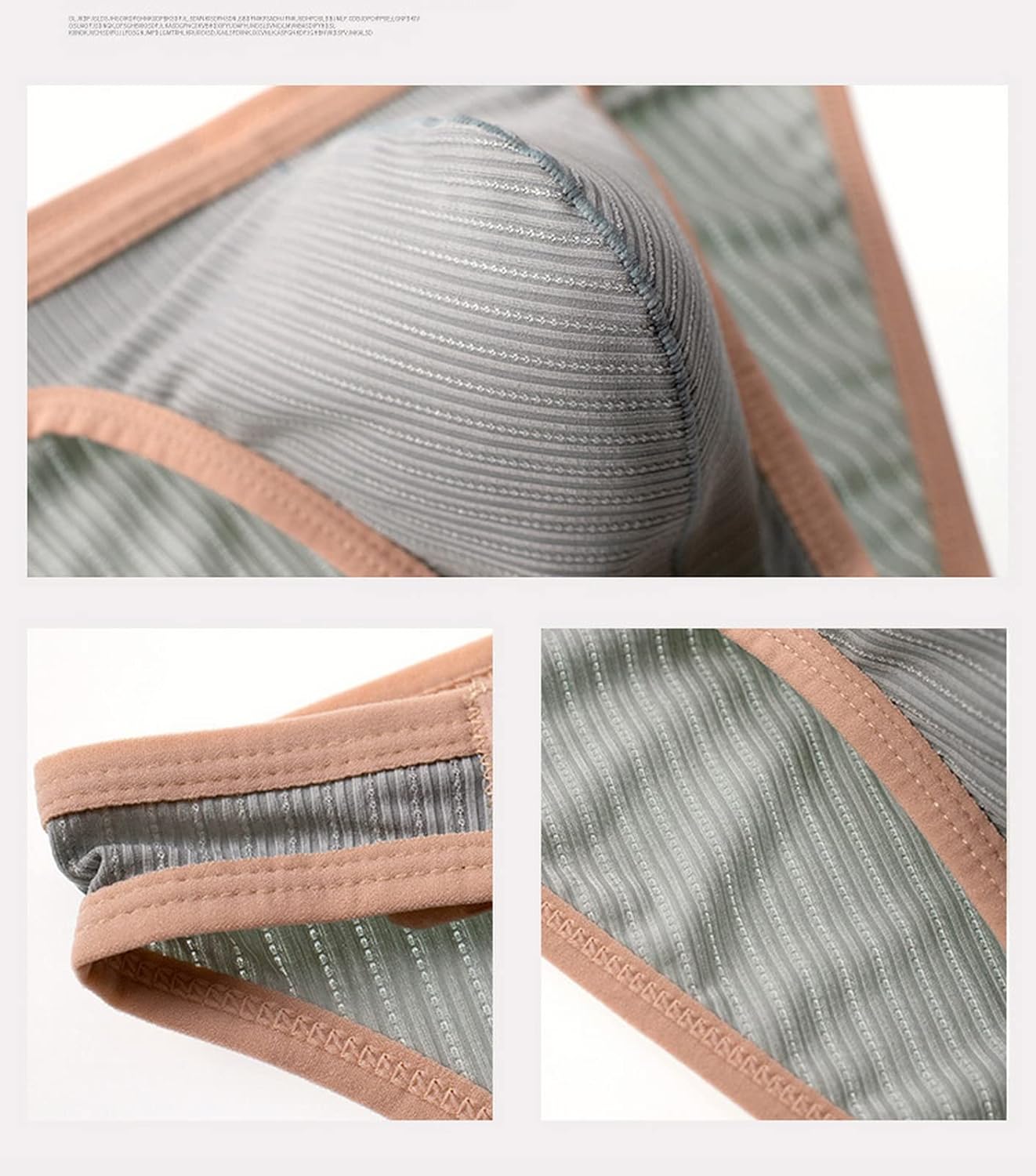 Faringoto Men's Colorblocking Narrow Side Quick Dry Adjustable Size Buckle Briefs Thread Briefs - Image 6