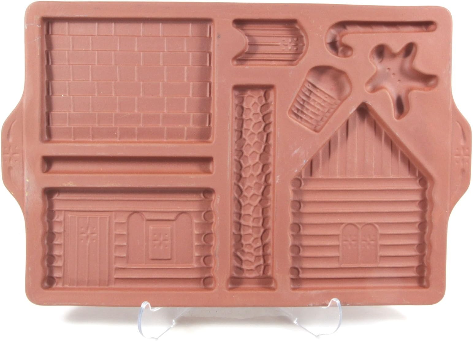 1997 Longaberger Pottery Gingerbread Holiday Home Mold