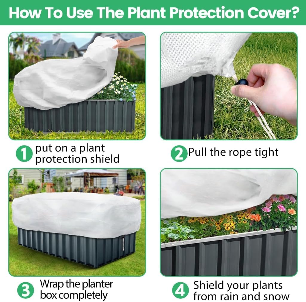 Simple to Assemble Garden Bed Canopies for Low Temperature Herbage Care