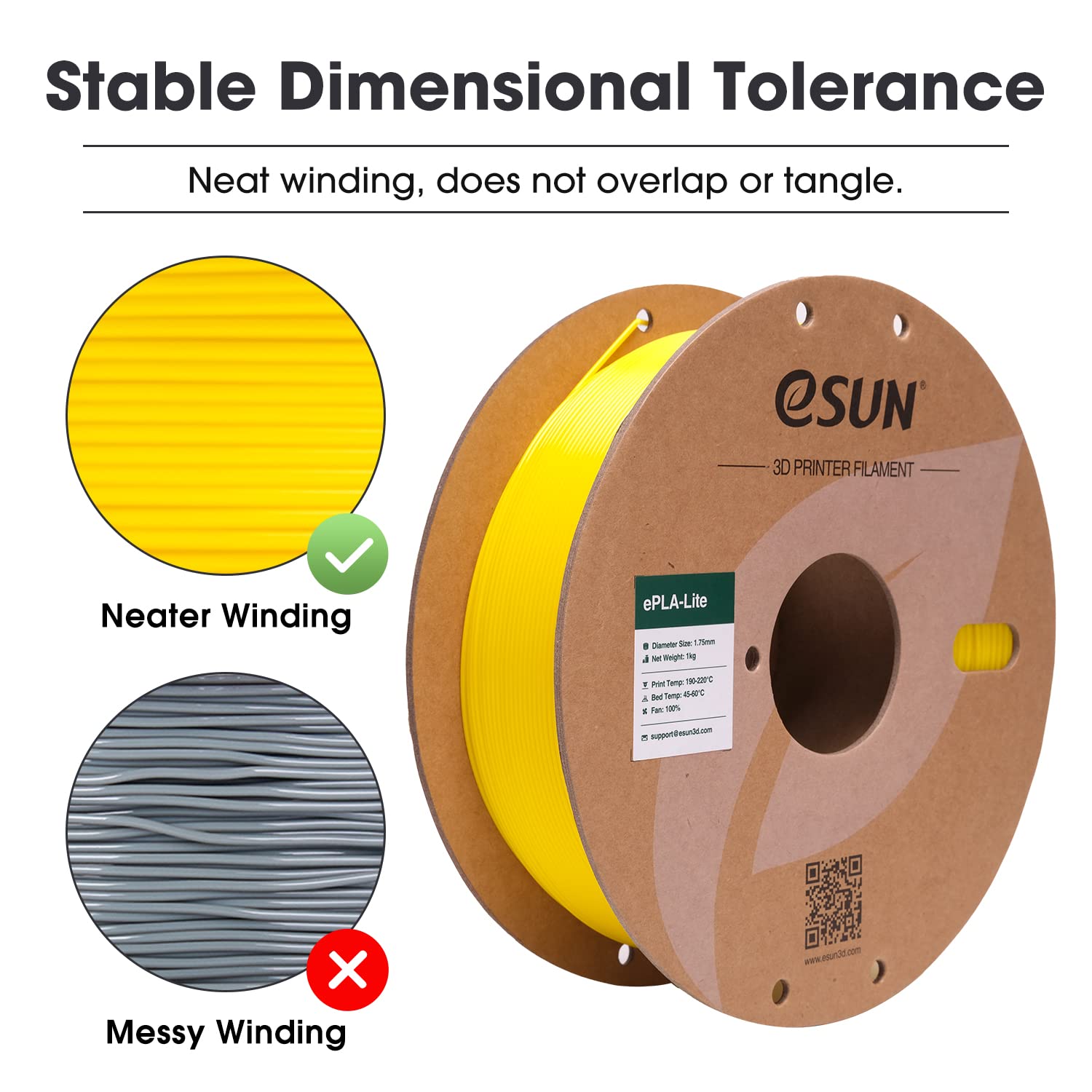eSUN PLA Filament 1.75mm - High Toughness 3D Printing -4 eSUN PLA Filament 1.75mm - High Toughness 3D Printing -4