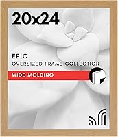Vista 27 de Americanflat - Marco para cuadro de 16x20 con plexiglás pulido - Marcos anchos para cuadros fabricados en madera de ingeniería para exhibición