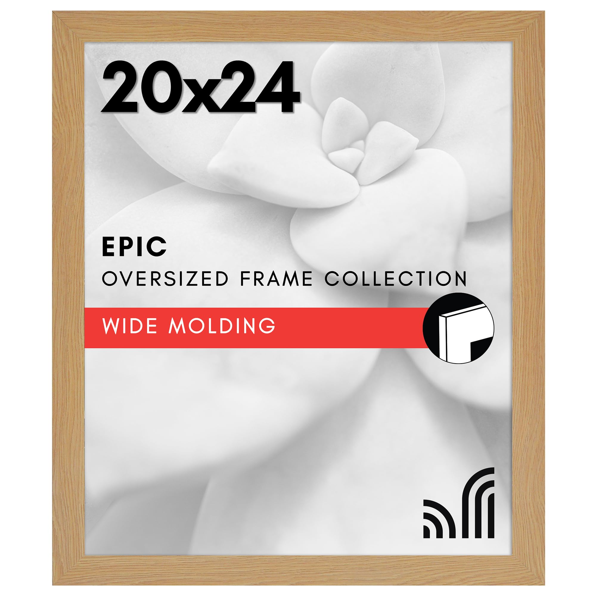 Americanflat 20x24 Poster Frame - Engineered Wood - Natural Oak