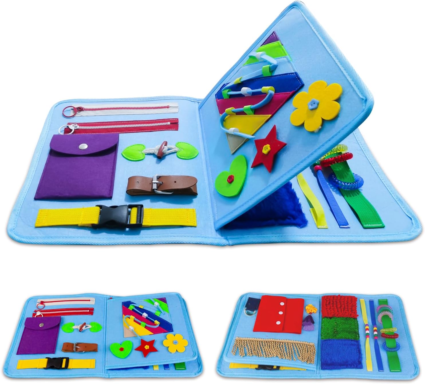 Fidget Blanket for Elderly with Dementia,Activity Blanket