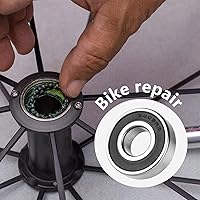 Vista 3 de 6203-RS Rodamiento sellado 2 piezas 6203RS Rodamientos ID 0.669 in x OD 1.575 in x Ancho 0.472 in Rodamiento sellado de goma doble Rodamiento