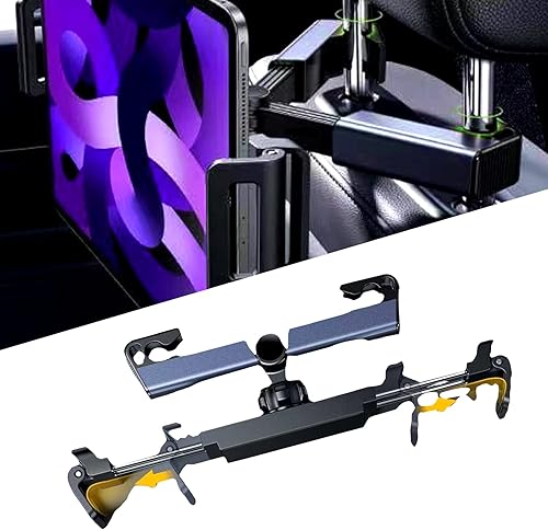 Miniatura 1 de Jawmoy 1 soporte para teléfono de almohada trasera de automóvil, soporte telescópico ajustable para pantalla plana, soporte para iPad para asiento